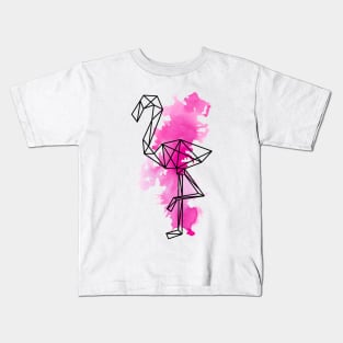 Geometric flamingo Kids T-Shirt